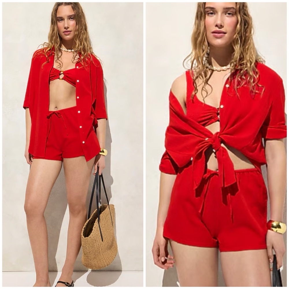 J.Crew Airy gauze button-up shirt